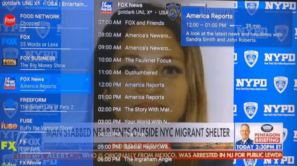 Channels List Example