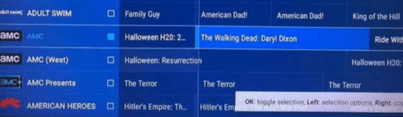 Select channels to copy